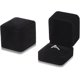 thumbnail image 1 of 2 cajas de terciopelo para joyas, cajas para anillos, cajas para pendientes, cajas de almacenamiento para joyas colgantes para bodas, compromisos y San Valentín, color negro, 1 of 5