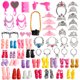 thumbnail image 2 of 66 piezas accesorios de ropa para muñecas 10 pares de zapatos 2 gafas para muñeca niña de 11,8 pulgadas, 2 of 6