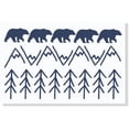thumbnail image 2 of Nursery Wall Decals Woodland Bears Trees Mountains Baby Room Decoration Deep Blue, 2 of 2