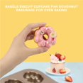 thumbnail image 4 of Bandeja Antiadherente Para Hornear Rosquillas De 4 Cavidades, Molde Para Rosquillas Bagels, Galletas, Magdalenas, Molde Para Rosquillas, Utensilios Para Hornear Para Horno Noticed HA013826-00, 4 of 7
