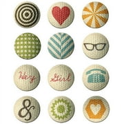Cosmo Cricket Sweet Disposition/Summer Love Canvas Brads-