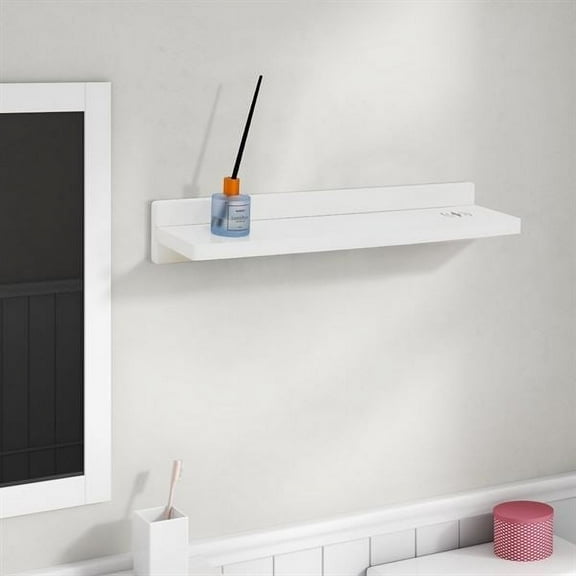 24" Smart Wood Floating Shelf with Wireless charging