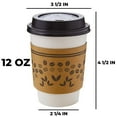 thumbnail image 2 of Avant Grub 12 oz. White Disposable Coffee Cup Set with Sleeves, Stirrer, Lids 50Pk., 2 of 7