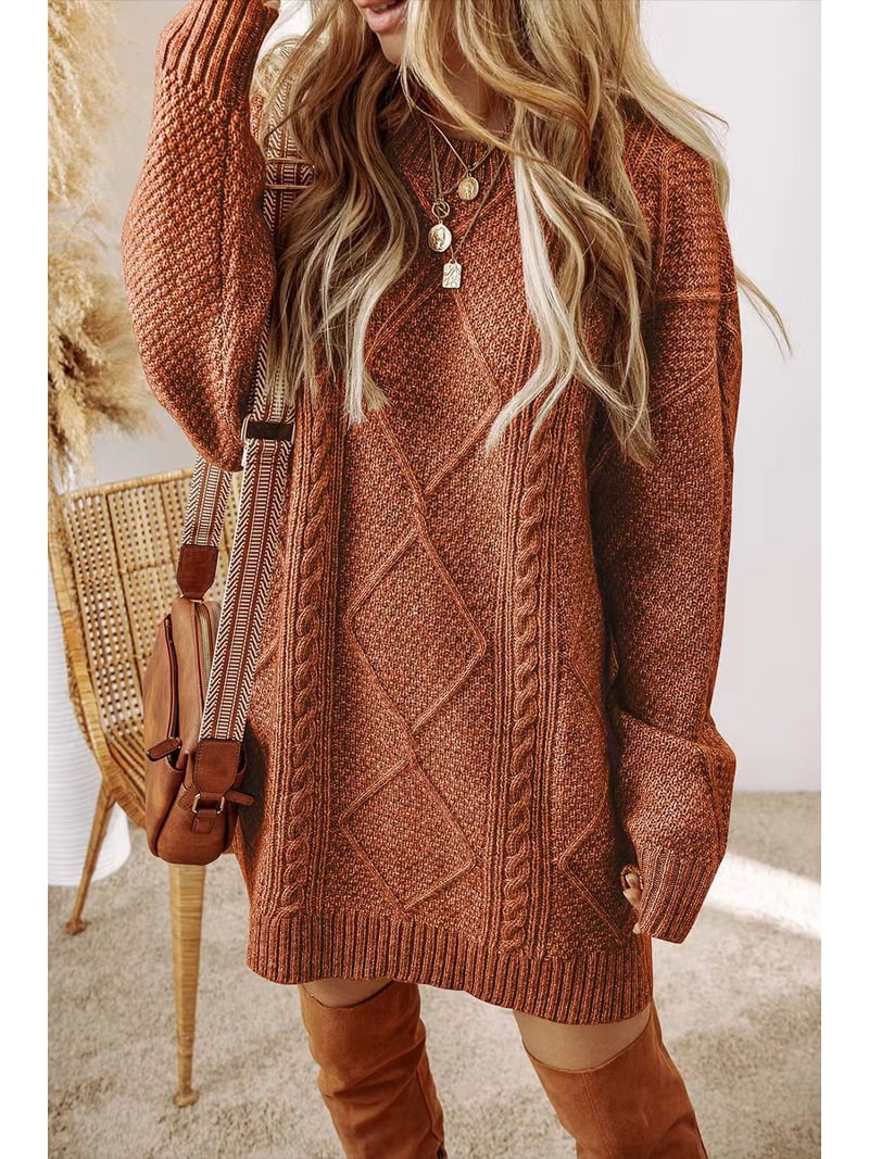 New Arrivals 2025: Women's Oversized Knit Dresses
