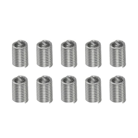 

Uxcell M2.5 x 0.5 3D 7.5mm 304 Stainless Steel Wire Thread Insert Threaded Sleeve 10 Pack