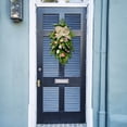 thumbnail image 4 of Bright Spring Upside-Down Garland Wreath Decoration, Eye-Catching Yellow Buttercup Style, Outdoor Door Hanging For Patio Entry, Festive Housewarming Wedding Gift, Trendy Seasonal Curb Appeal Accent, 4 of 9