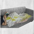 thumbnail image 6 of Tulip Soft Flannel Fleece Blanket, Watercolors Background with Soft Pure Pastel Tone Effects Heralds of Spring Design, Cozy Plush for Indoor and Outdoor Use, 50" x 60", Green Beige, by Ambesonne, 6 of 6