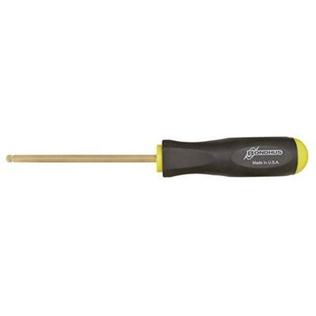 UPC: 0037231386061 | 7/64 Hex (Allen) Balldriver® Screwdriver Protanium® High Torque Steel With Goldguard™ 14k Plated Finish – Bondhus® USA
