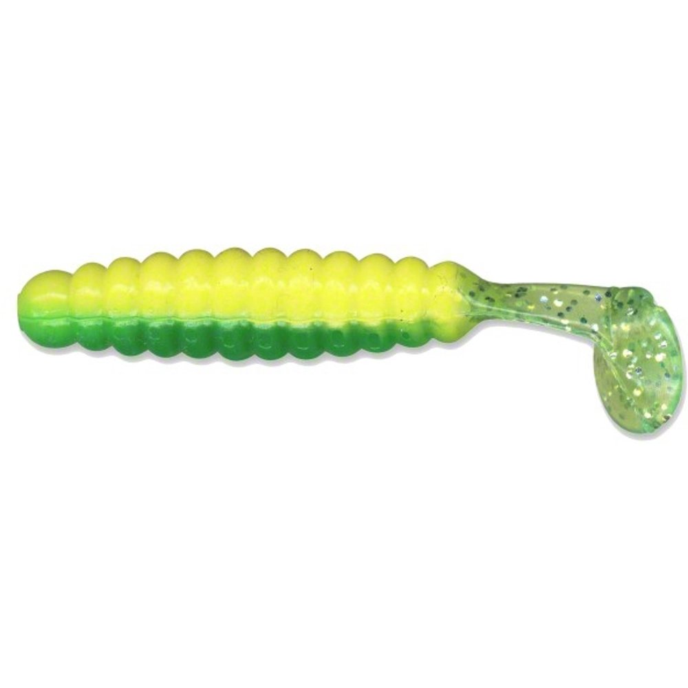 Slider Crappie/Panfish Grub Lure, 11/2Inch, Deer John MultiColored