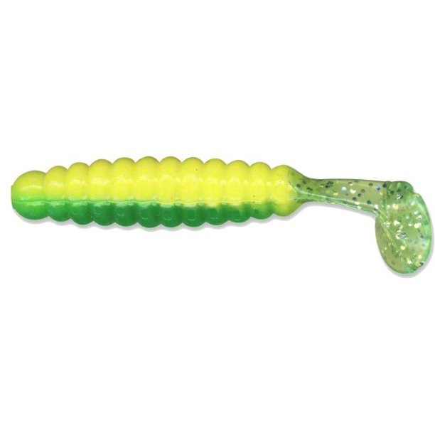 Slider Crappie/Panfish Grub Lure, 11/2Inch, Deer John MultiColored