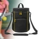 thumbnail image 1 of Bolsa de almacenamiento Colamx para pelotas de tenis nailon negro con correa de hombro ajustable, 1 of 8