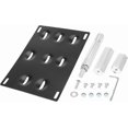 thumbnail image 1 of Car Front Bumper Tow Hook License Plate Mount Bracket Holder Set Bolt on for MercedesBenz, 1 of 7