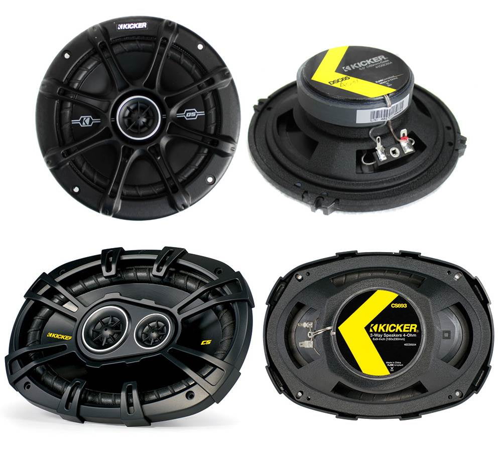 Kicker DSC654 6.5" Coaxial Speakers with 1/2" Tweeters