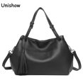 thumbnail image 2 of Bolso de cuero natural para mujer, bolso de mano de piel de vaca suave de lujo para mujer, bolso bandolera de cuero genuino para mujer, bolso de mano informal, 2 of 5