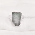 thumbnail image 2 of Natural Aquamarine Ring, Rough Aquamarine Gemstone Ring, March Birthstone, Doted Band, 925 Sterling Silver, Womens Ring, Christmas, Thanksgiving, Handmade, Statement Jewelry, Raw Gemstone Jewelry, 2 of 6