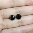 thumbnail image 3 of Titanium Screw Back Pack of Earrings Black Cubic Zirconia Double Sided Stud for Women Men 20G Helix Piercing Surgical Stainless Steel Hypoallergenic for Sensitive Ears Simulated Diamond, 3 of 6