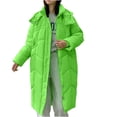 thumbnail image 2 of Black and Friday Best Selller Fayshow0 Women'S Down Jackets & Coats Women's Long Padded Winter Coat Padded Winter Coat Fashion Coat Green, 2 of 4