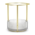 thumbnail image 2 of Umbra Tesora Adjustable Textured Vase Brass Glass, 2 of 14