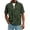 GN1, variant on Men T Shirts Casual Short Sleeve Shirt with Zipper Placket and Striped Design for Daily Wear and Outdoor Activities Size:M