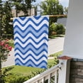 thumbnail image 3 of ZNDUO Blue Wavy Lines Pattern Garden Flag, 12.5"x18" Double Sided Polyester Flag for Garden Farmhouse Patio Home Decor, 3 of 8