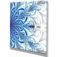 thumbnail image 2 of Fractal Flower in Soft Blue Digital Art - Floral Canvas Art Print, 2 of 3
