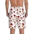 thumbnail image 4 of Lsque Red Mushroom Mens Sleep Pajama Shorts,Short Pajama Pants, Cotton Ultra-Soft Knit-XX-Large, 4 of 9