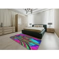 thumbnail image 4 of Ahgly Company Indoor Rectangle Patterned Violet Red Pink Abstract Area Rugs, 7' x 10', 4 of 6