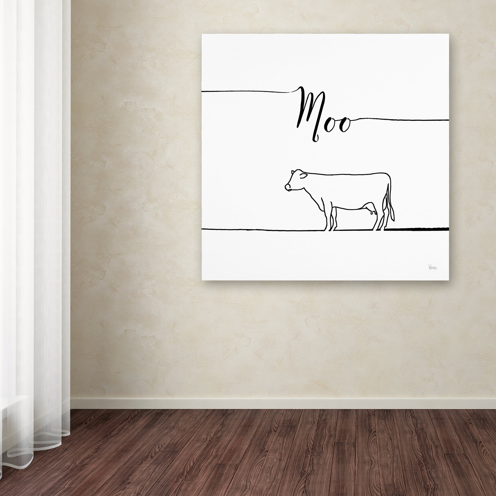 Trademark Fine Art 'Underlined Farm VII' Canvas Art by Veronique Charron