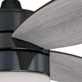 thumbnail image 5 of Westinghouse Lighting 7305200 48 in. Drake 3-Blade Gun Metal Indoor Ceiling Fan & Dimmable LED Light Fixture with Opal Frosted Glass & Remote Control Included, Weathered Oak, 5 of 5
