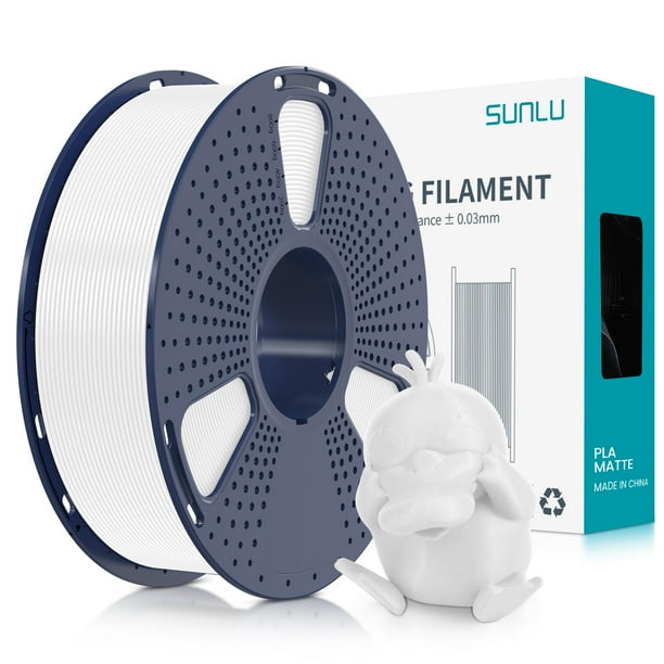 Filamento para impresora 3D SUNLU PLA mate, bobina de 1,75 mm y 1 kg