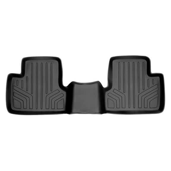 SMARTLINER Custom Fit Floor Mats 2nd Row Liner Black Compatible With 2014-2021 Jeep Cherokee