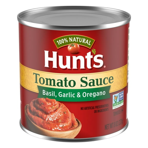 Pack of 4 Hunt's Tomato Sauce with Basil, Garlic and Oregano - 8 oz - Package may vary
