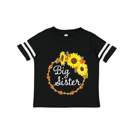 

Inktastic Big Sister Sunflower Wreath Gift Toddler Boy or Toddler Girl T-Shirt