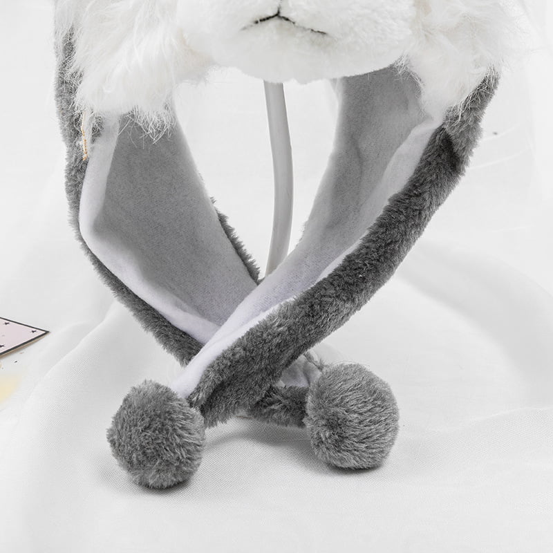 Husky Timber Wolf Cute Plush Animal Winter Hat Warm Winter Fashion Short 