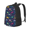 thumbnail image 1 of Fotbe Dinosaur Flowers Mochila para Hombre y Mujer - Tela Oxford 600D Resistente - Mochila Impermeable de Gran Capacidad para Escuela, Viajes y Senderismo, 1 of 6
