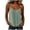 Green-tanks, variant on Women Spaghetti Strap Tank Tops, Striped Printed Adjustable Strap Sleeveless Pullover Tees, Faux Cotton Linen Vacation Beach Undershirts
