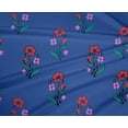 thumbnail image 4 of oneOone Polyester Lycra Fabric Leaves & Floral Block Printed Fabric 1 Yard 56 Inch Wide, 4 of 4