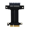 thumbnail image 2 of Graphics Card Extension Cable, PCIe 4.0 X4 Riser Cable Male To Female 180  for M.2 WiFi GPU Sound Card 10cm / 4in, 2 of 7