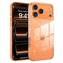 VENINGO for iPhone 17 Pro Max Case Clear Glitter , TPU Transparent Shockproof Slim Bling Sparkly Bumper Cover Phone Case for Women Girls, Glitter White