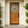thumbnail image 3 of Corona artificial con hojas verdes, madera de boj, 56 cm, 3 of 7