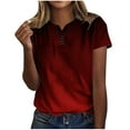 thumbnail image 1 of Chemises à Manches Courtes pour Femmes Mode Décontractée Chemises Imprimées Manches Courtes Tee-Shirt Ample Blouse Col en V Blouses à Manches Courtes pour Femmes, 1 of 5