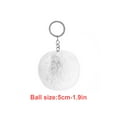 thumbnail image 1 of Ounissouiy Fuzzy Ball Llavero Encantadores Llaveros Multifuncional Conveniente Adorable Multi-colores Llaveros Mujeres Negro 4cm Artesanía Blanco 5cm Ounissouiy HA059936-72, 1 of 6