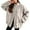 Beige, variant on Women's Fashion Casual Loose Fit Streetwear Stand Collar Jacket Outerwear Coat For Daily Leisure Activities