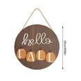 thumbnail image 3 of Welcome Sign Door Wreath Door Plaque Autumn Decoration Bow Maple Leaf Wreath Home Decor Welcome Sign Hanging Decor, 3 of 8