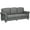 Grey, variant on HOMCOM 3-Seater Sofa Couch Modern Linen Fabric Sofa with Rubberwood Legs