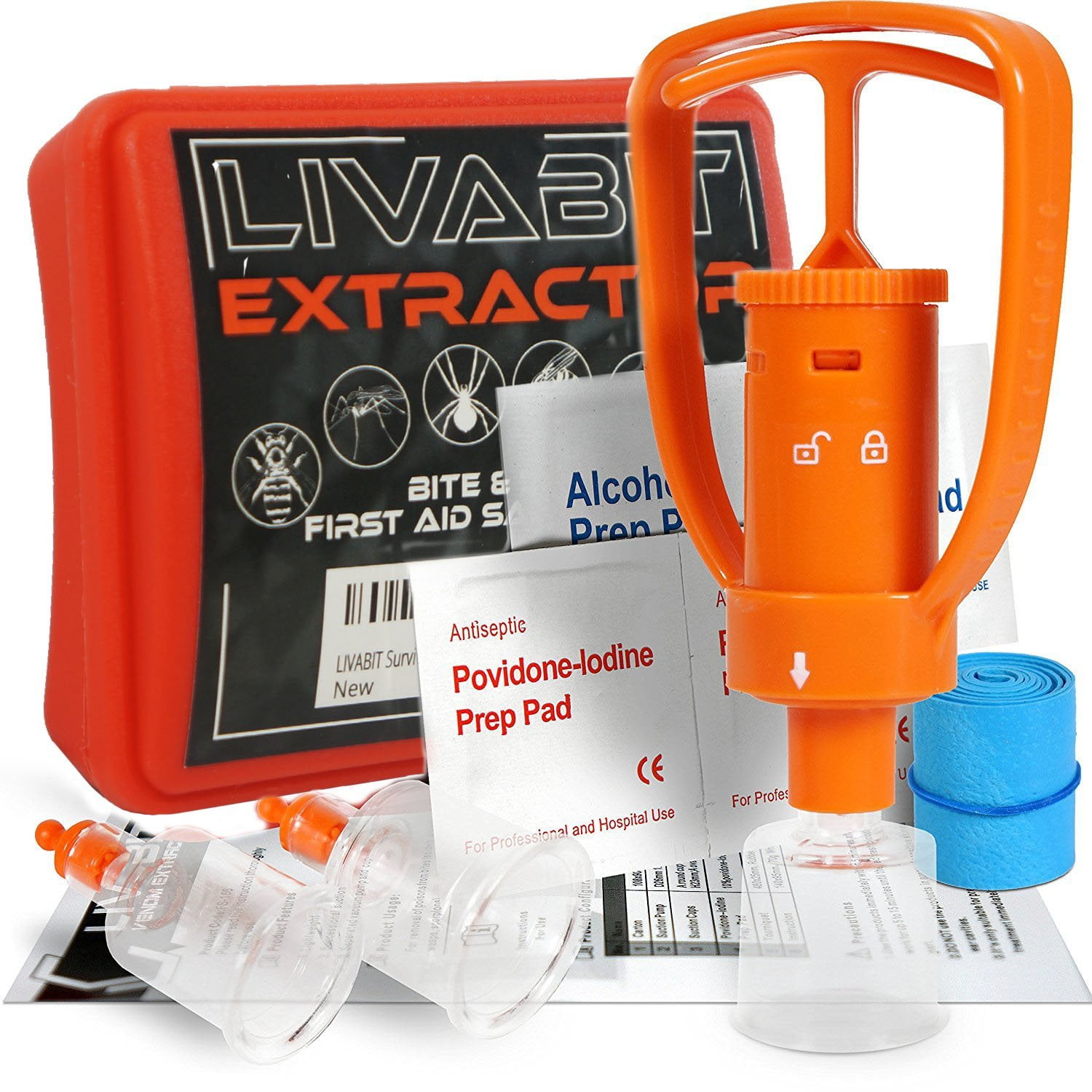 LIVABIT Survival Emergency Kit Insect Bug Bite Sting Extractor Suction
