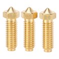 thumbnail image 2 of 3PCS High Flowing Brass Extruder Nozzles 3D Printer Brass Nozzles Replacement for Kobra 2 2Pro 2Plus 1.75mm Filament Maximum Printing Temperature 300 degrees Celsius, 2 of 8