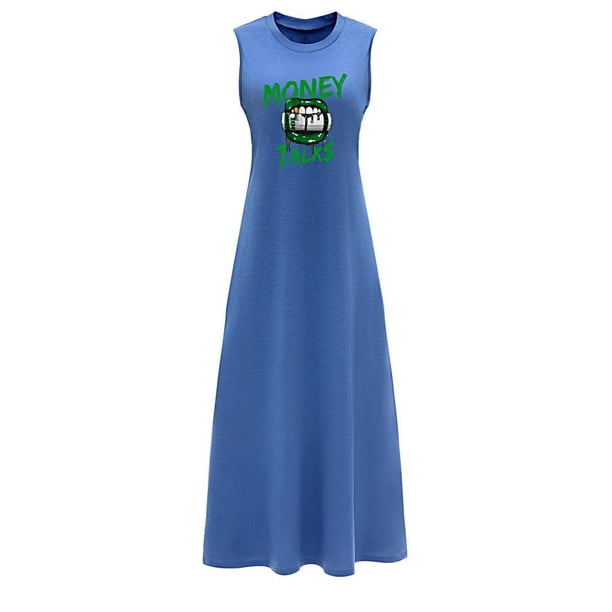 Vestido de verano para mujer, vestido de verano para vacaciones, viajes, vacaciones, regalo de cumpleaños XL