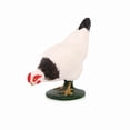thumbnail image 3 of Figura realista de gallina blanca de PVC pintada a mano con forma de animal de granja, 3 of 3