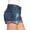 Blue, variant on Aayomet Shorts For Women Women's Jean Shorts Frayed Raw Hem Ripped Denim Shorts for Women Black,L
